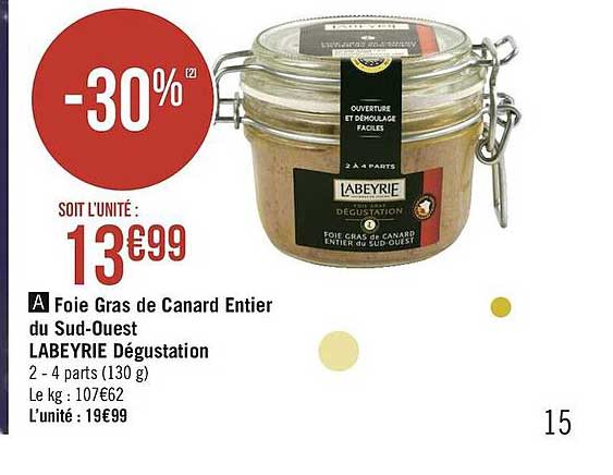 foie gras de canard entier du sud-ouest labeyrie dégustation