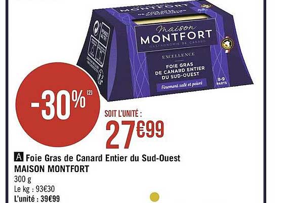 foie gras de canard entier du sud-ouest maison montfort