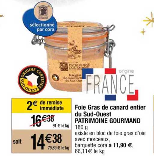 foie gras de canard entier du sud-ouest patrimoine gourmand