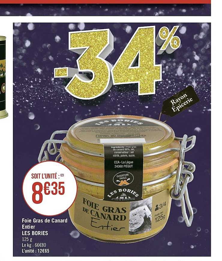 foie gras de canard entier les bories