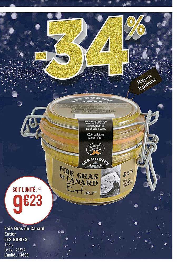 foie gras de canard entier les bories