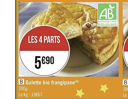 galette bio frangipane