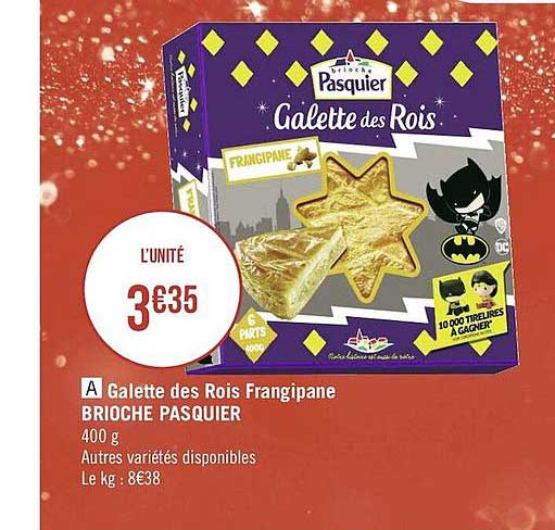 galette des rois frangipane brioche pasquier