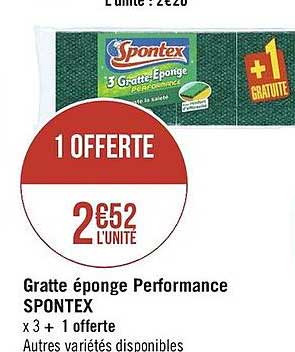 gratte éponge performance spontex