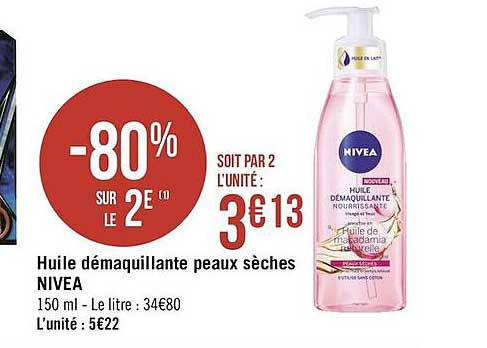 Huile Démaquillante Peaux Sèches Nivea