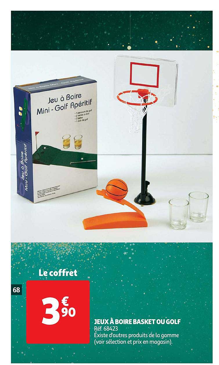 jeux à boire basket ou golf