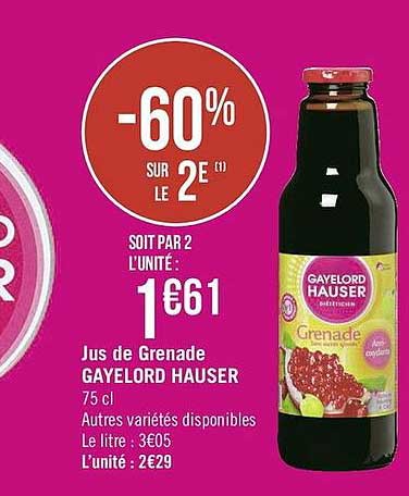 jus de grenade gaylord hauser