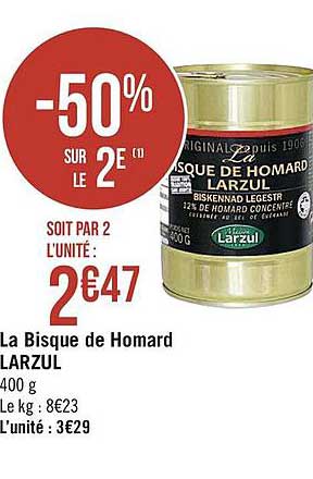 la bisque de homard larzul
