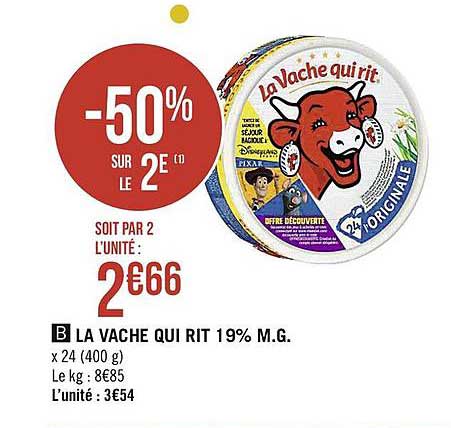 la vache qui rit 19% m.g.