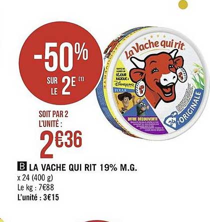 la vache qui rit 19% m.g.