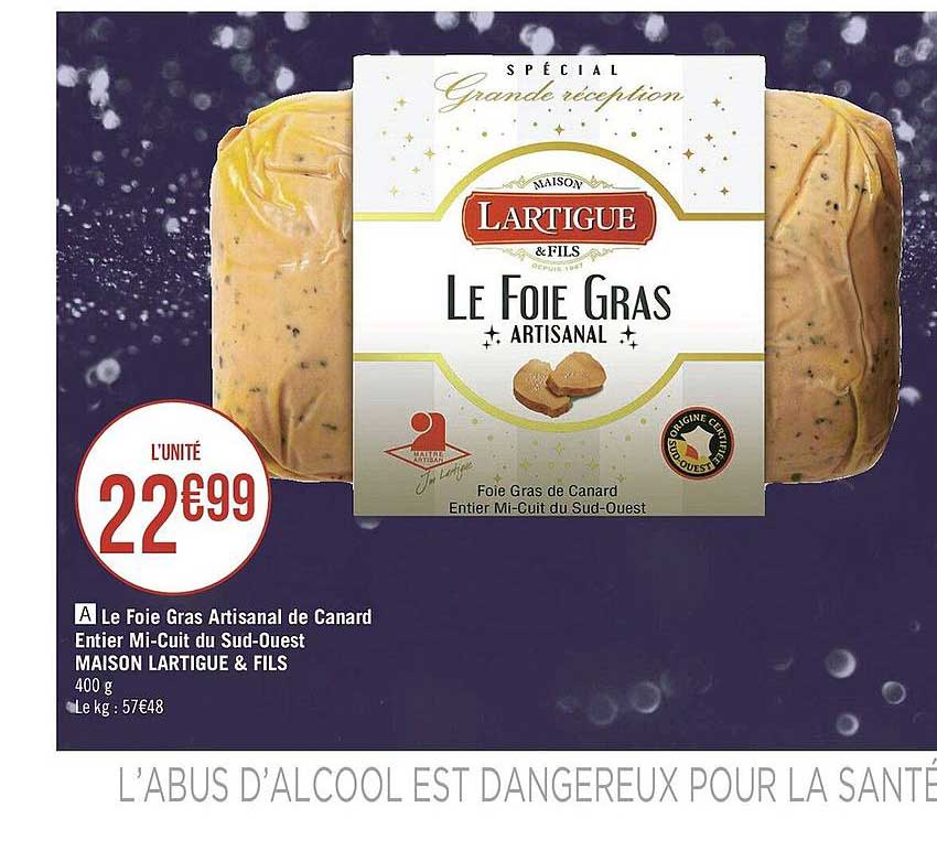 le foie gras artisanal de canard entier mi-cuit du sud-ouest maison lartigue & fils