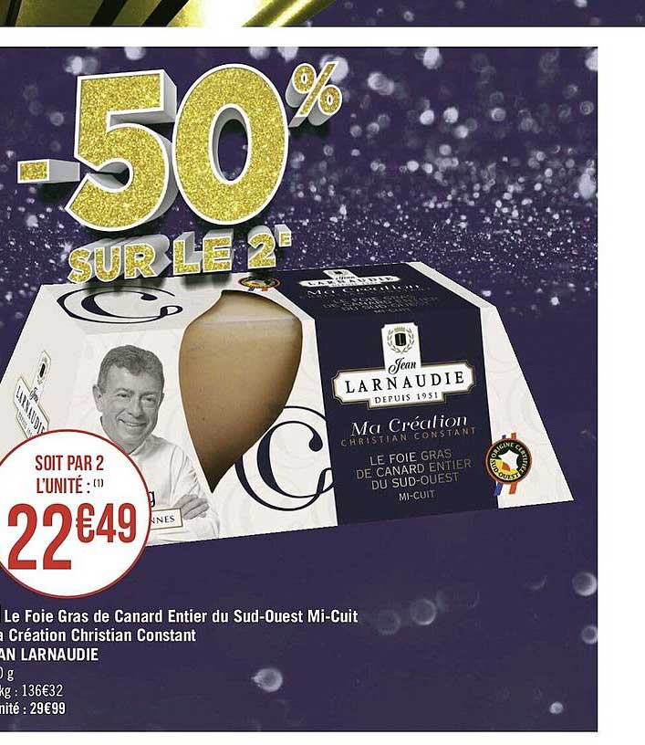le foie gras de canard du sud-ouest mi-cuit ma création christian constant jean larnaudie