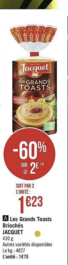 les grands toasts briochés jacquet