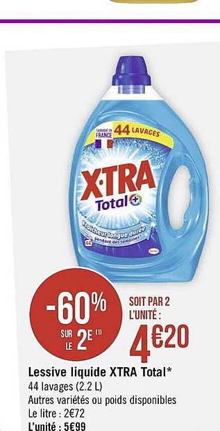 Lessive Liquide Xtra Total