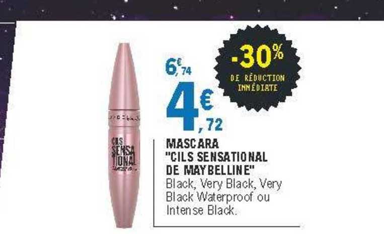 mascara "cils sensational de maybelline"