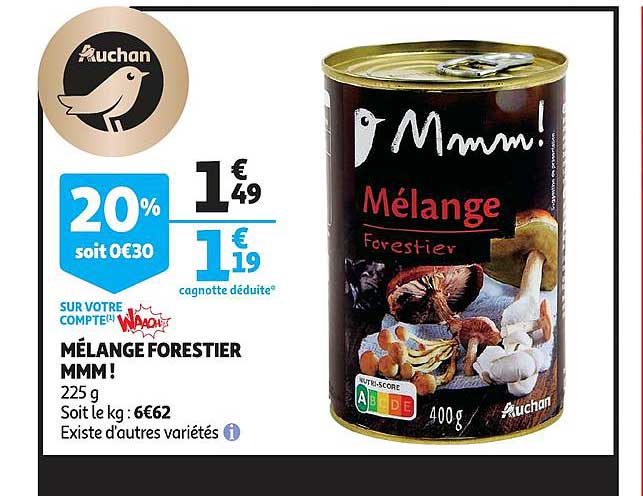 mélange forestier mmm!