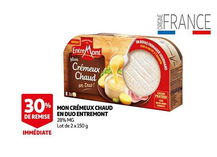 mon crémeux chaud en duo entremont