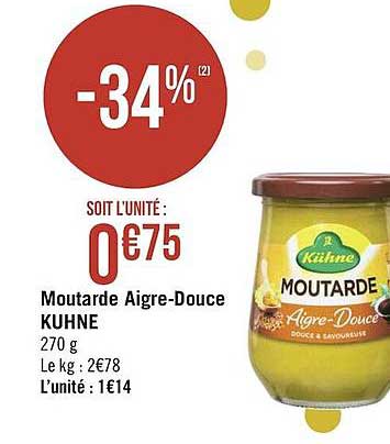moutarde aigre-douce kuhne