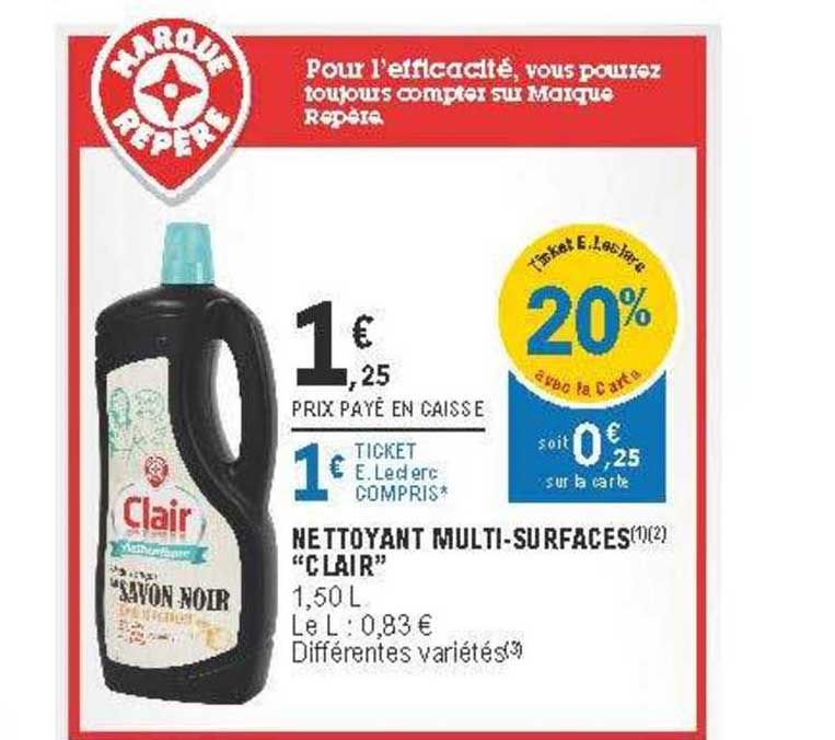 nettoyant multi-surfaces "clair"