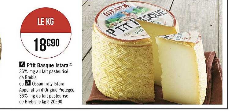 p'tit basque istara, ossau iraty istara