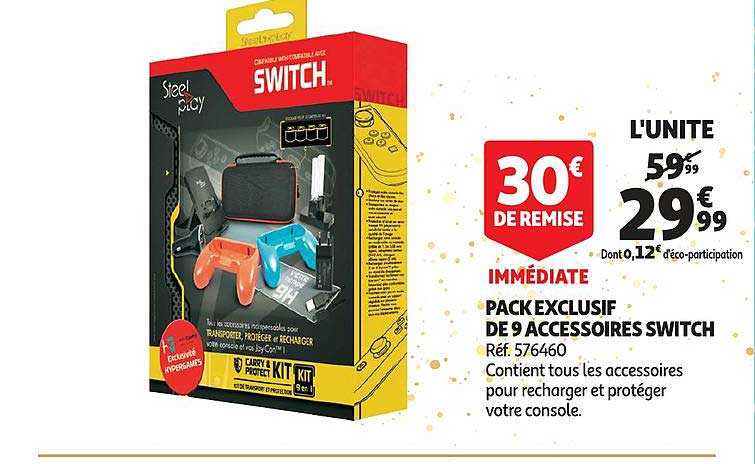 pack exclusif de 9 accessoires switch
