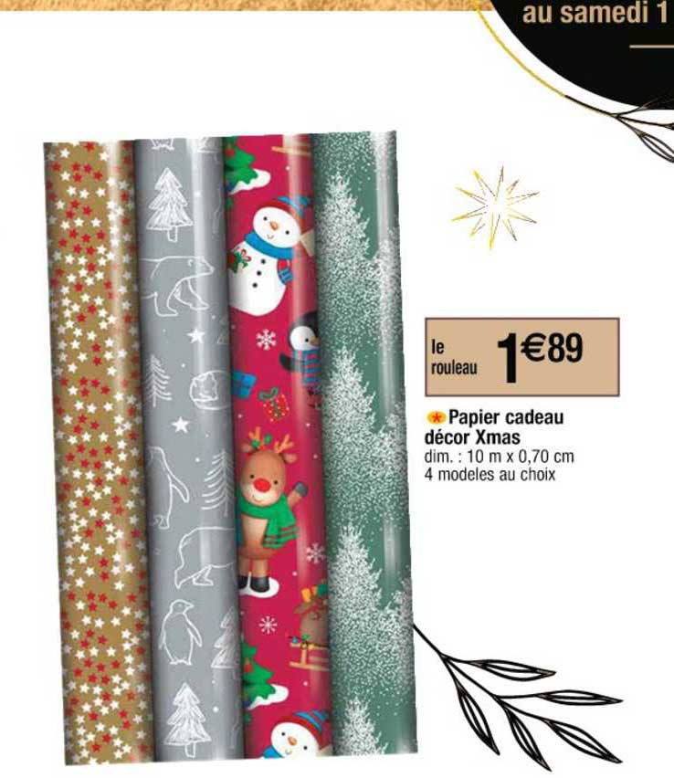 papier cadeau décor xmas
