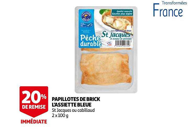 papillotes de brick l'assiette bleue 20% de remise immédiate