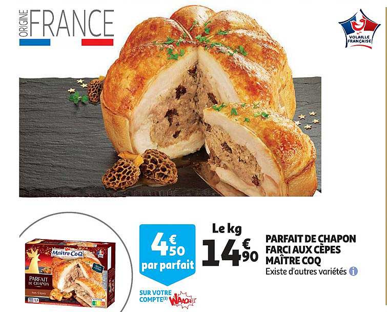 parfait de chapon farci aux cèpes maître coq