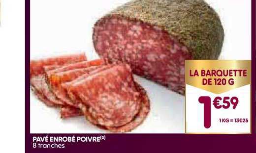 pavé enrobé poivre