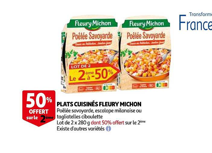 Plats Cuisinés Fleury Michon