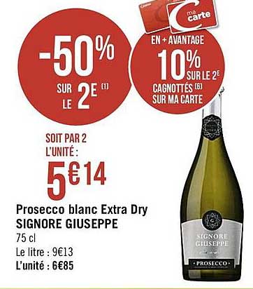 prosecco blanc extra dry signore giuseppe