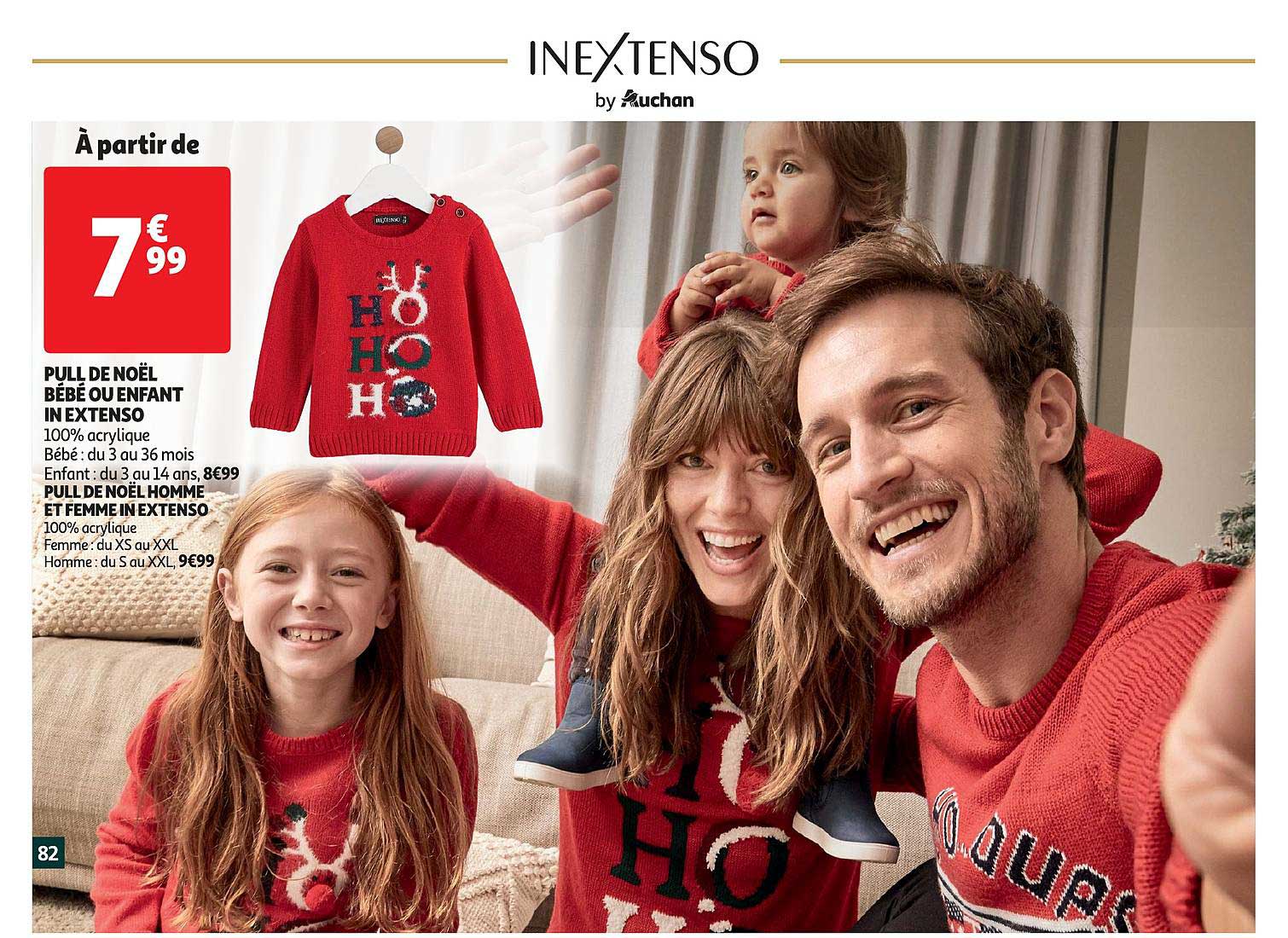 pull de noël  bébé ou enfant in extenso