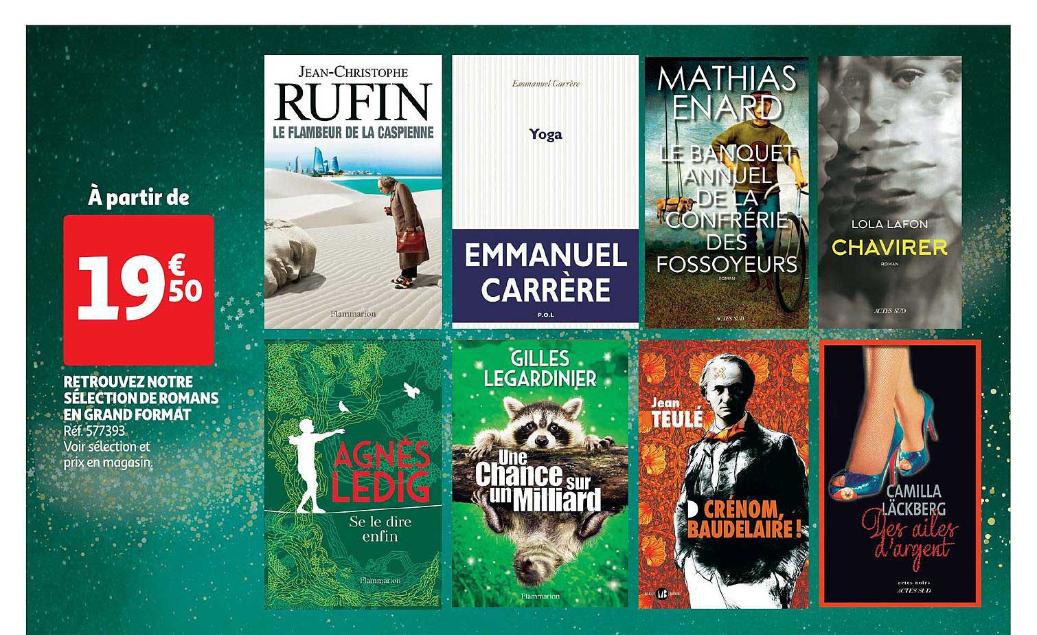 retrouvez notre sélection de romans en grand format