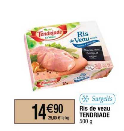 ris de veau tendriade