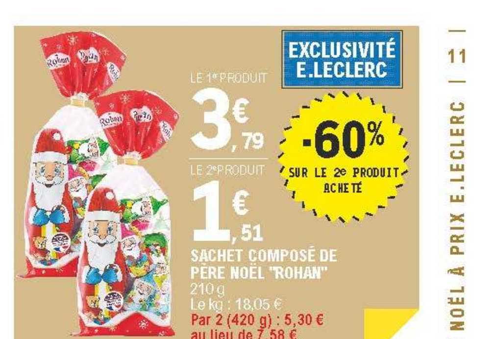Sachet Composé De Père Noël "rohan"