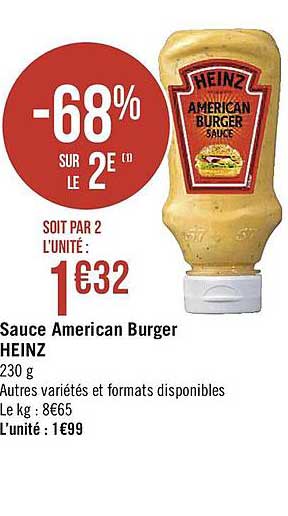 sauce american burger heinz