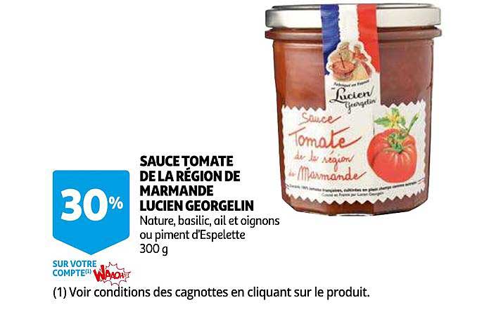 sauce tomate de la région de marmande lucien georgelin