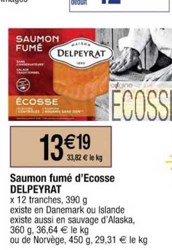 saumon fumé d'écosse delpeyrat