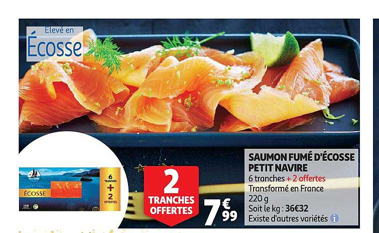 saumon fumé d'écosse petit navire