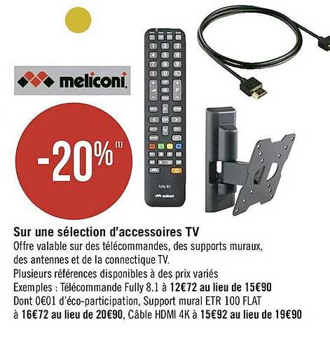 sélection d'accessoires tv meliconi