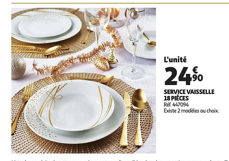 Service Vaisselle 18 Pièces