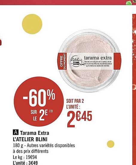 tarama extra l'atelier blini