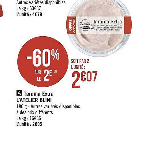 tarama extra l'atelier blini