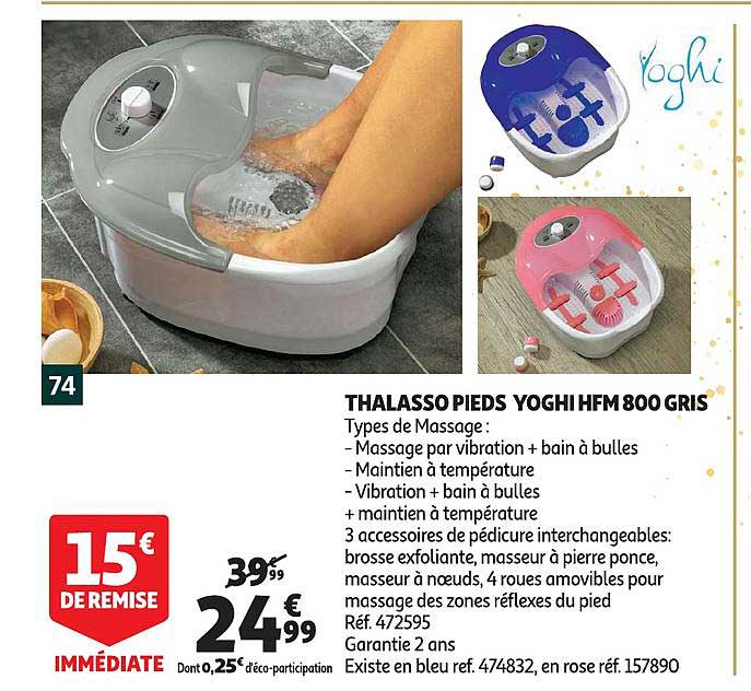 thalasso pieds yoghi hfm 800 gris