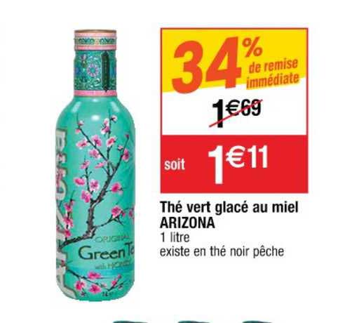 Thé Vert Glacé Au Miel Arizona