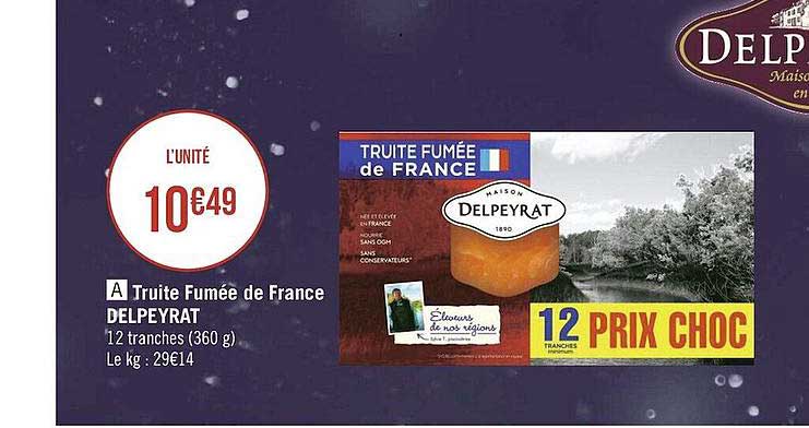Truite Fumée De France Delpeyrat