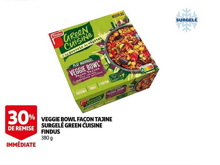 veggie bowl façon tajine surgelé green cuisine findus 30% de remise immédiate