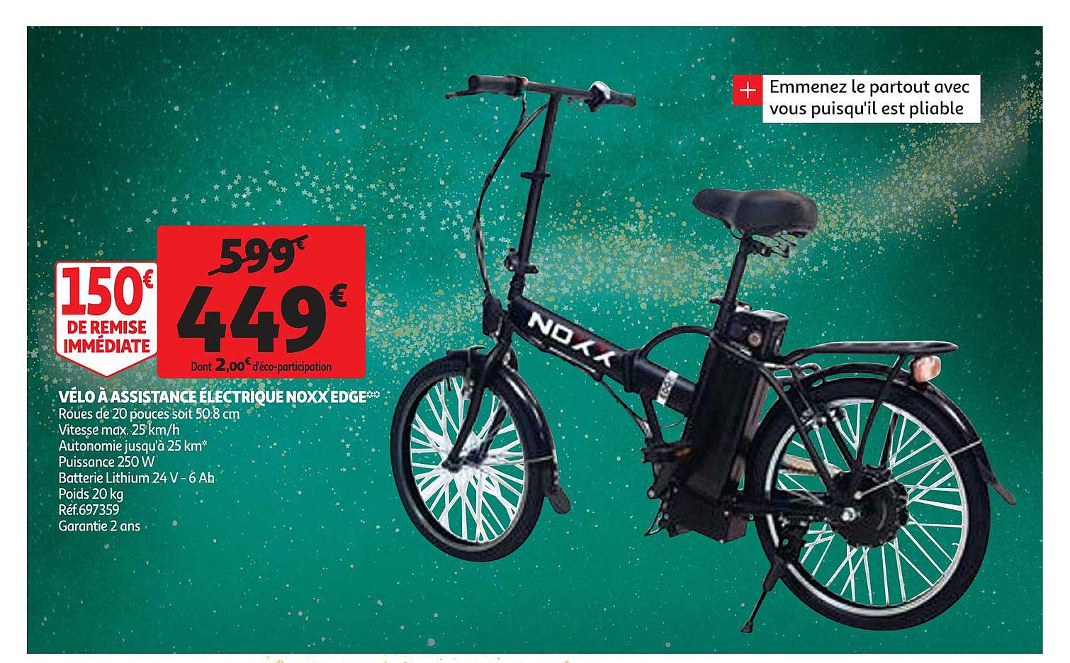 vélo à assistance électrique noxx edge