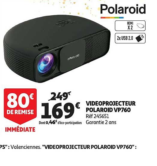 vidéoprojecteur polaroïd vp760