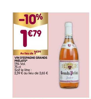 vin d'espagne grands prélats